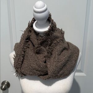 Altar'd State Brown Textured Infinity Scarf OS